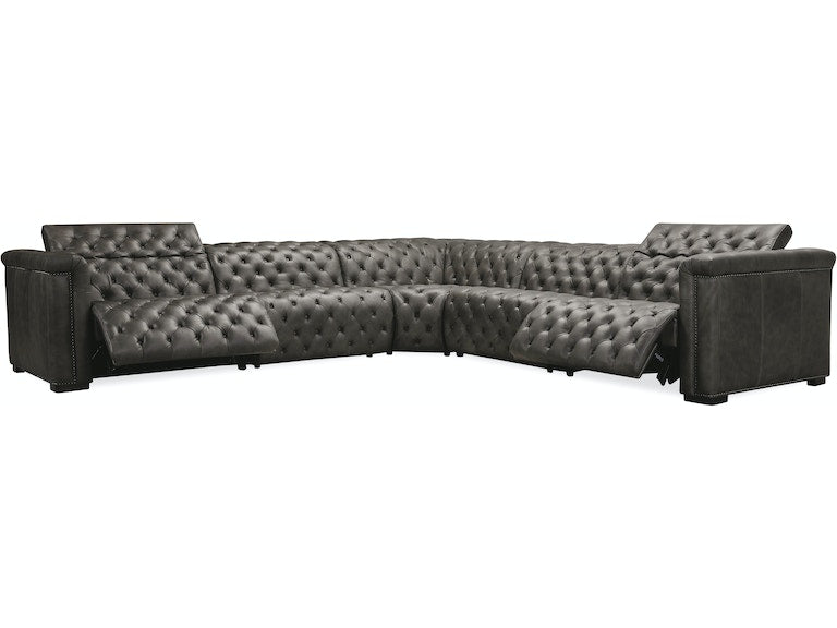 Savion Grandier 5 pc Sectional w/2 PWR Recline PWR Headrest