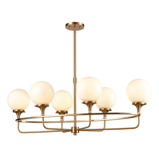 BEVERLY HILLS 38'' WIDE 6-LIGHT LINEAR CHANDELIER