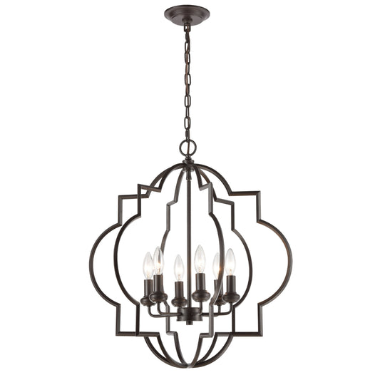 CHANDETTE 22'' WIDE 6-LIGHT CHANDELIER