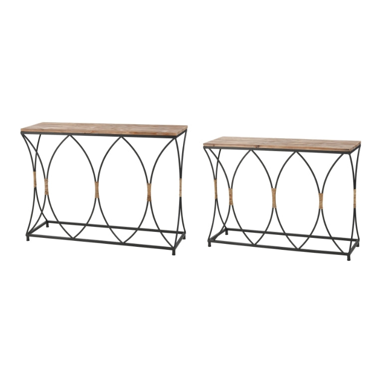 FISHER ISLAND CONSOLE TABLE - SET OF 2