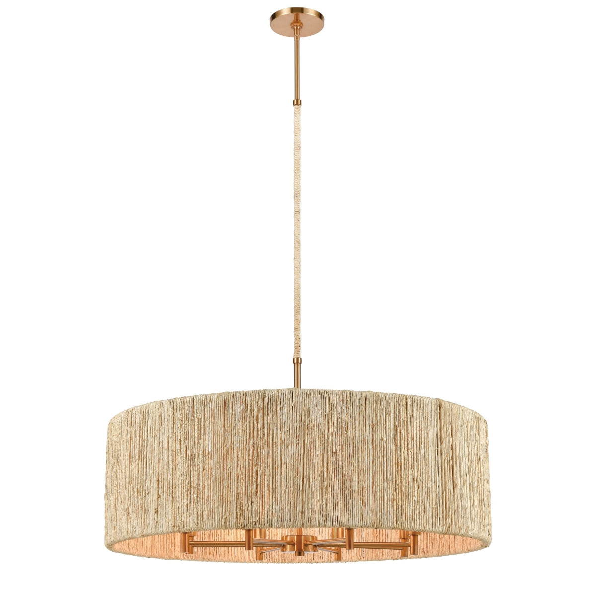 ABACA 33'' WIDE 8-LIGHT CHANDELIER