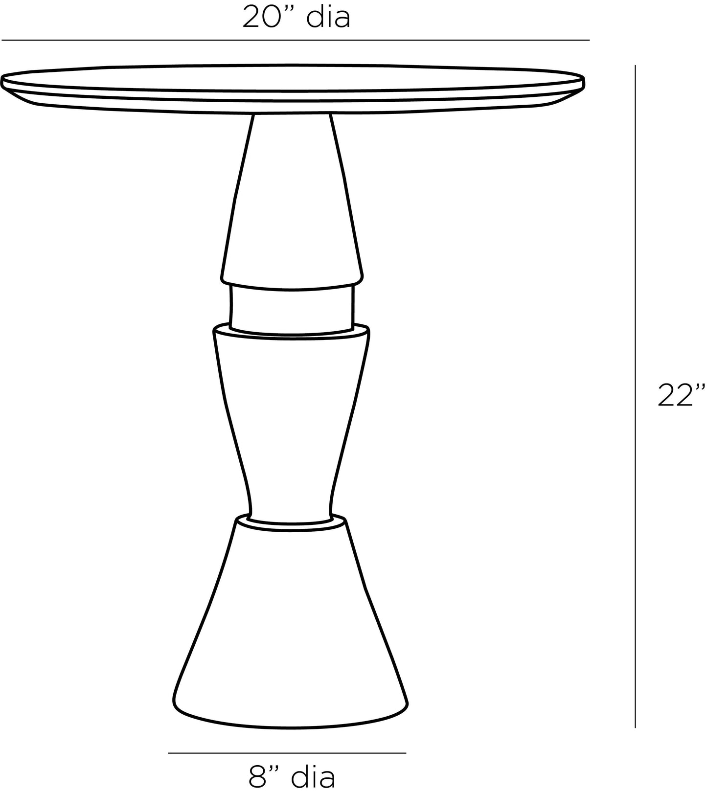 MOJAVE END TABLE