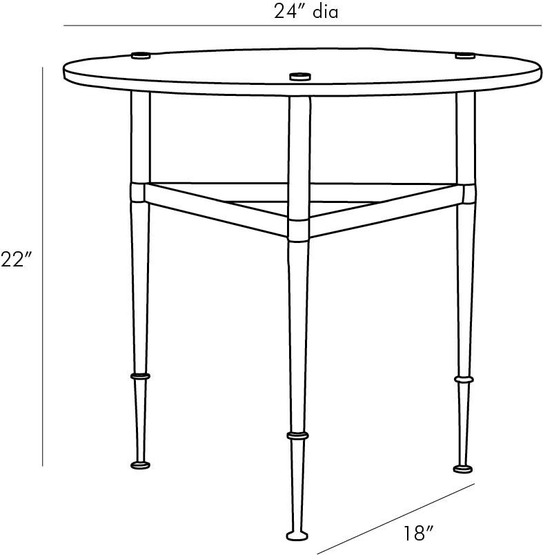 BRITTNEY END TABLE