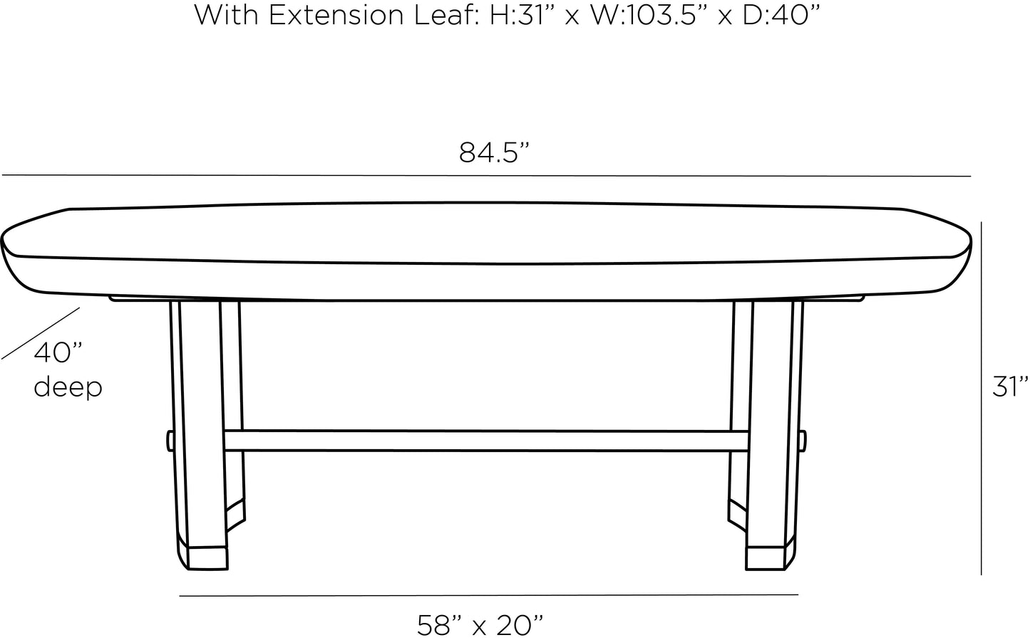 PEMBROKE DINING TABLE