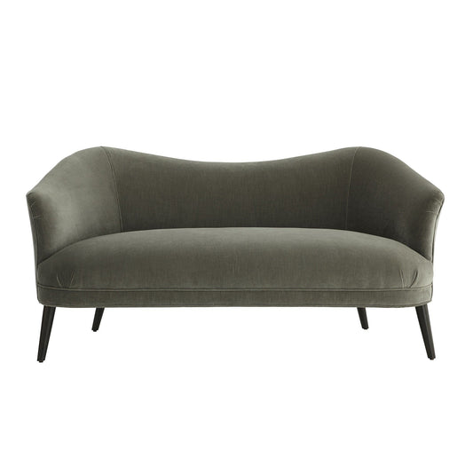 DUPREY SETTEE SHARKSKIN VELVET GREY ASH