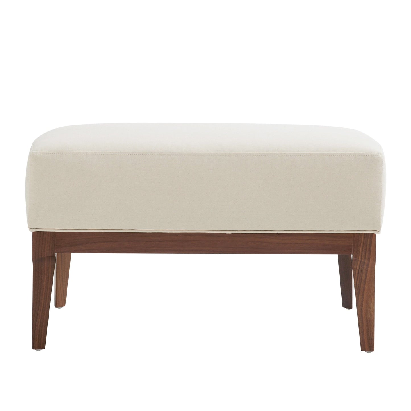 LAURETTE OTTOMAN MUSLIN DARK WALNUT