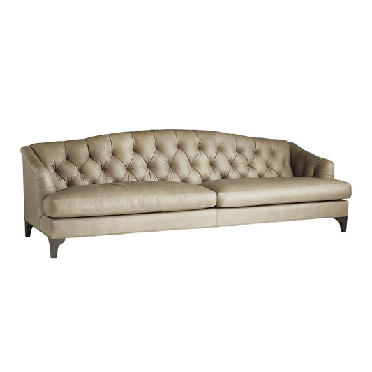 KLEIN SOFA MUSHROOM LEATHER GREY ASH