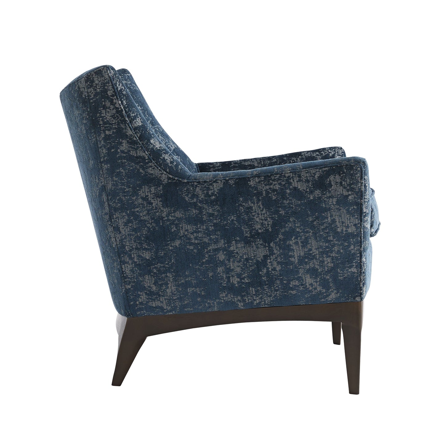 FERGUSON CHAIR PEACOCK CHENILLE WALNUT