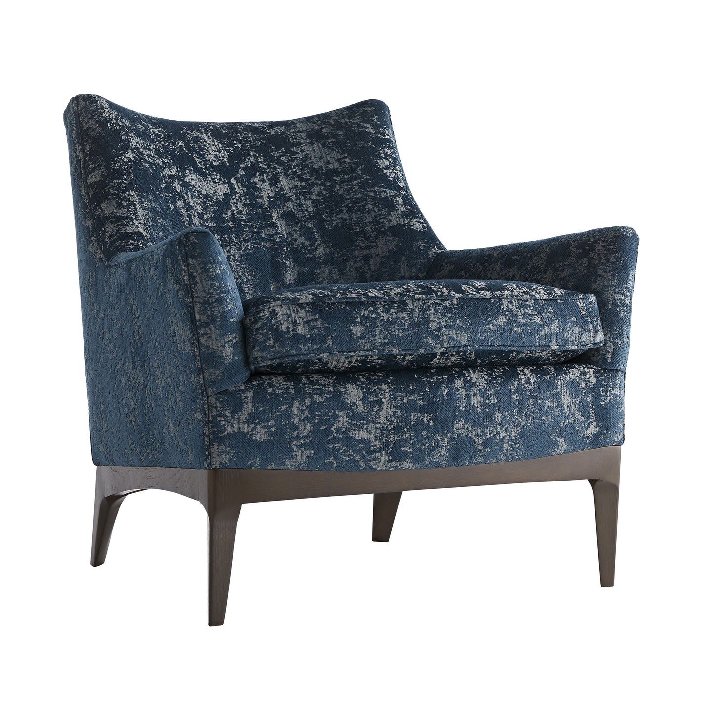 FERGUSON CHAIR PEACOCK CHENILLE WALNUT