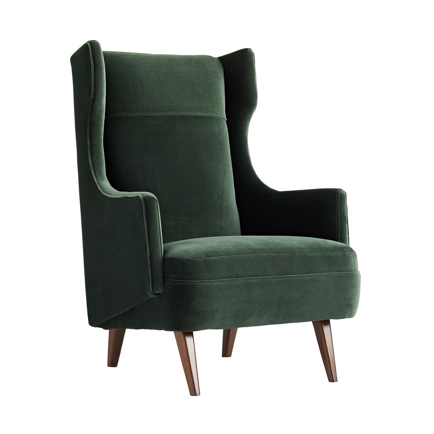 BUDELLI WING CHAIR FOREST VELVET