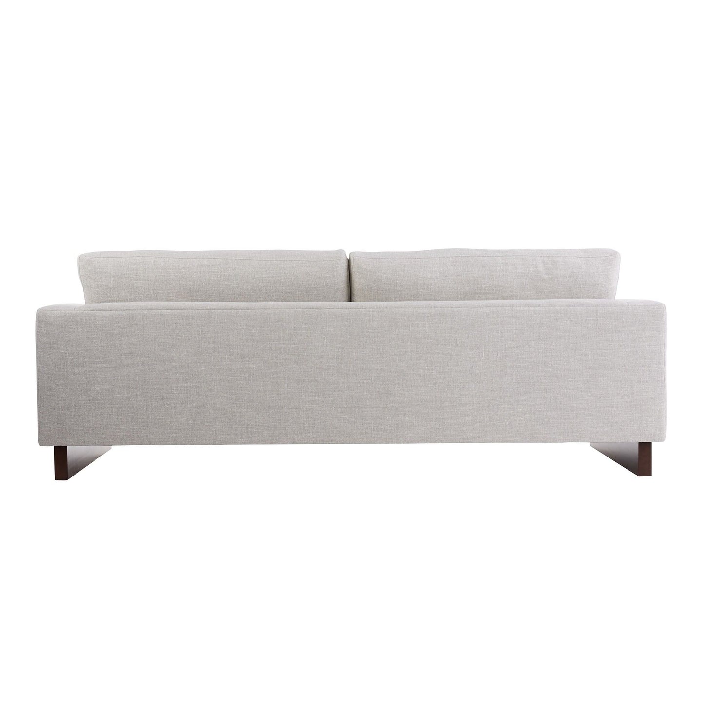 LOVELL SOFA OYSTER LINEN DARK WALNUT