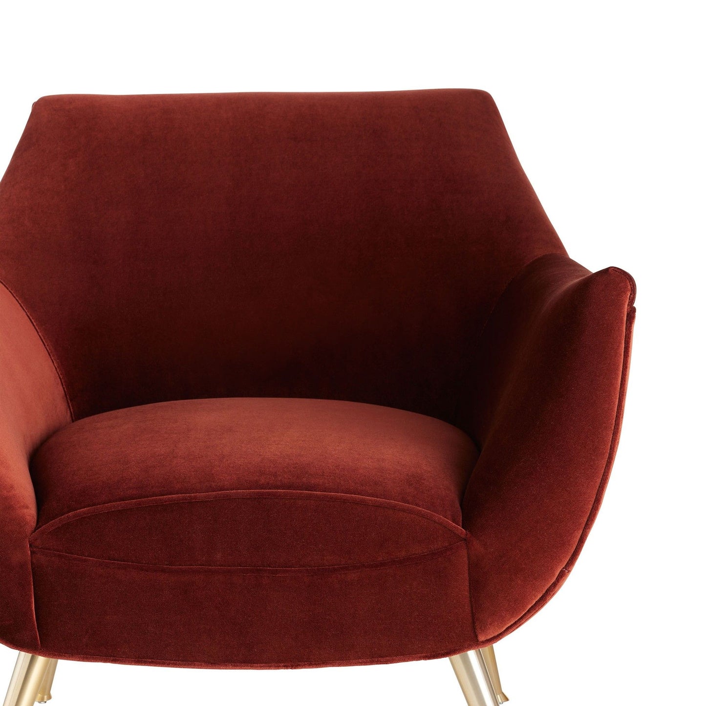 LEANDRO LOUNGE CHAIR PAPRIKA VELVET