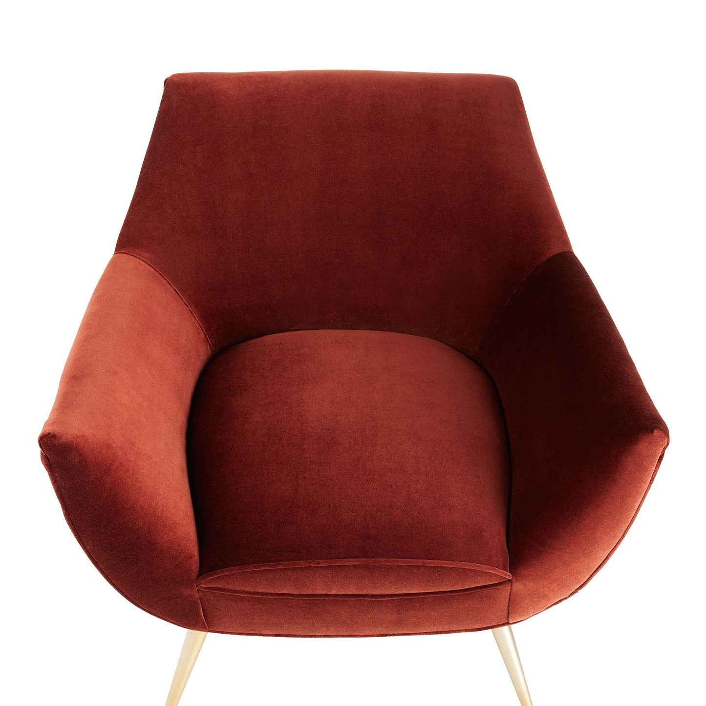 LEANDRO LOUNGE CHAIR PAPRIKA VELVET