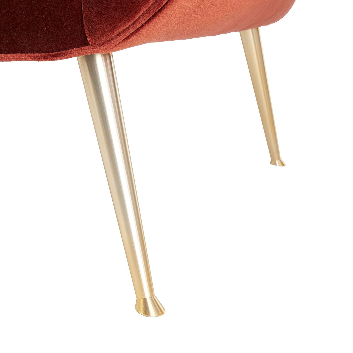 LEANDRO LOUNGE CHAIR PAPRIKA VELVET