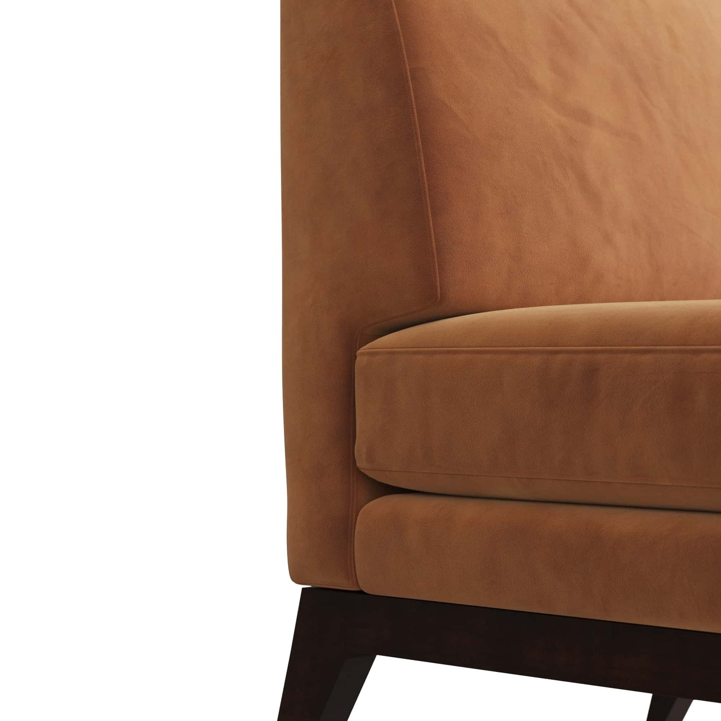 SAWYER CHAIR CIDER VELVET DARK WALNUT