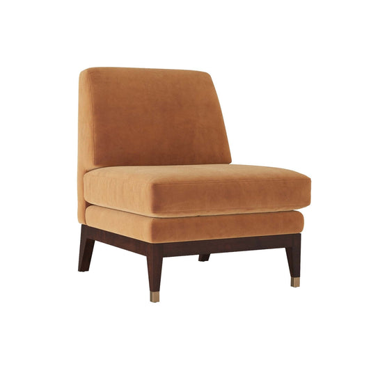 SAWYER CHAIR CIDER VELVET DARK WALNUT