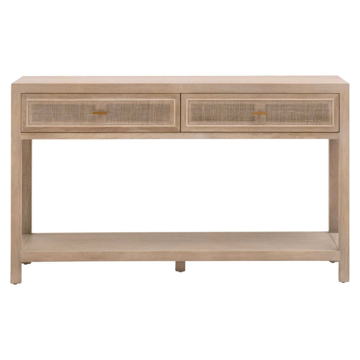 CANE 2-DRAWER ENTRY CONSOLE