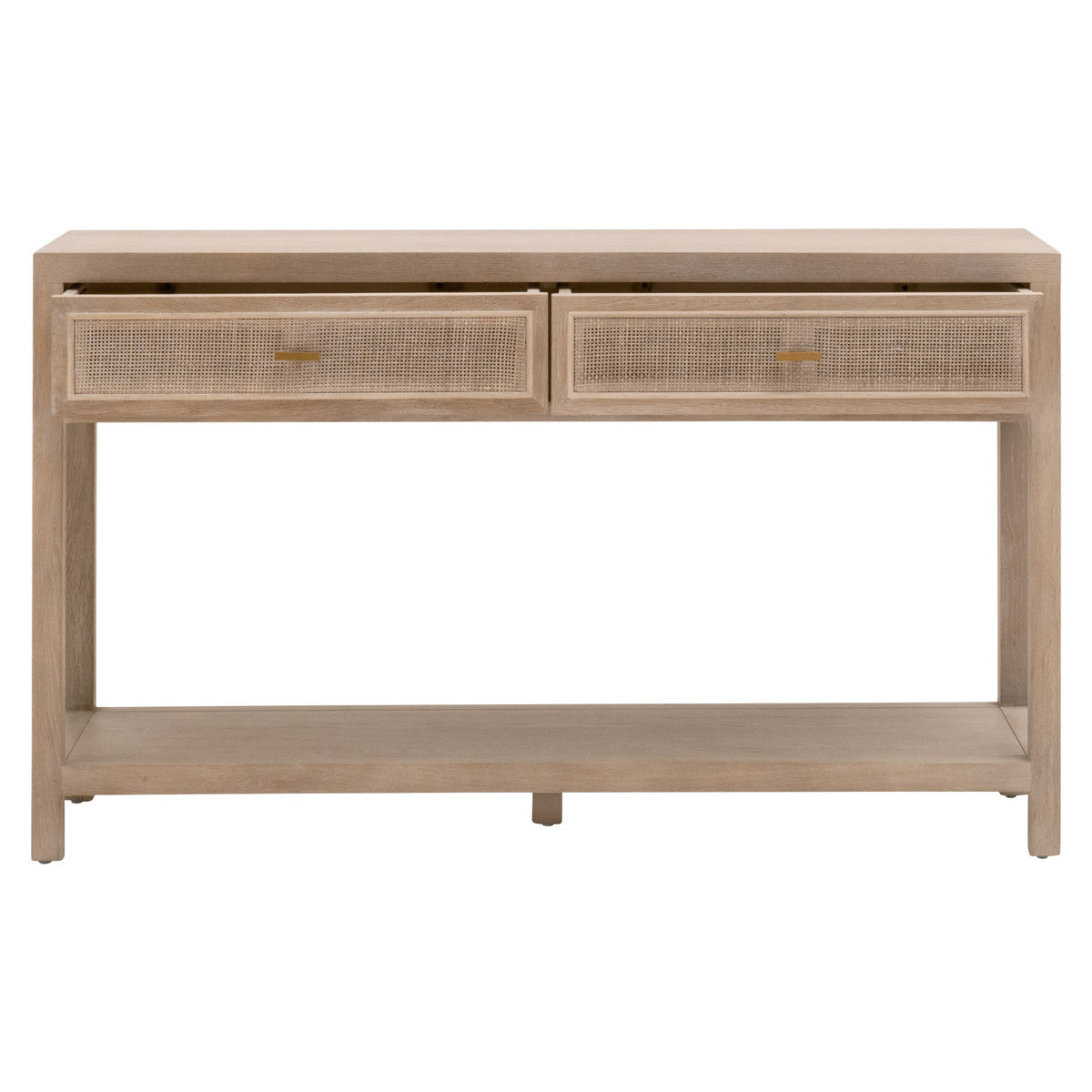 CANE 2-DRAWER ENTRY CONSOLE