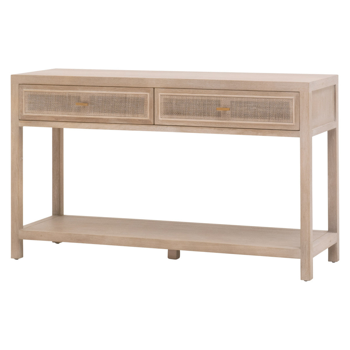 CANE 2-DRAWER ENTRY CONSOLE