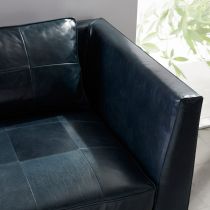 EDMOND CHAISE INK LEATHER