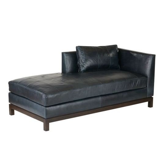 EDMOND CHAISE INK LEATHER