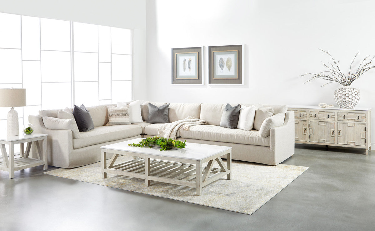 LENA MODULAR SLIPCOVER 2-SEAT LEFT SLOPE ARM SOFA