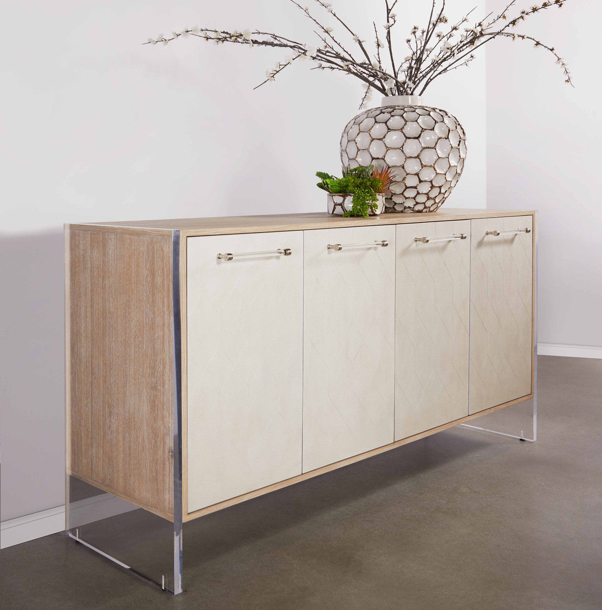 LORIN SHAGREEN MEDIA SIDEBOARD