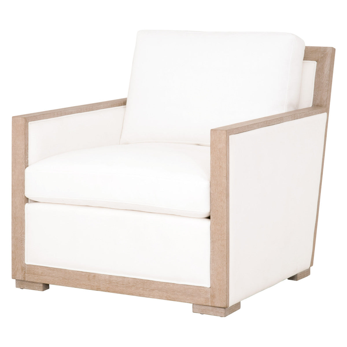 MANHATTAN WOOD TRIM SOFA CHAIR