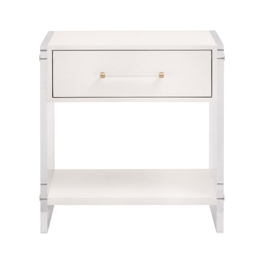 SONIA SHAGREEN 1-DRAWER NIGHTSTAND