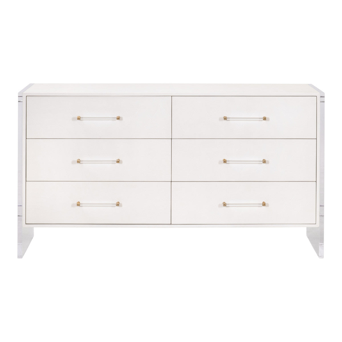 SONIA SHAGREEN 6-DRAWER DOUBLE DRESSER