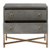 STRAND SHAGREEN 2-DRAWER NIGHTSTAND