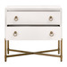 STRAND SHAGREEN 2-DRAWER NIGHTSTAND