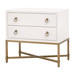 STRAND SHAGREEN 2-DRAWER NIGHTSTAND