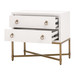 STRAND SHAGREEN 2-DRAWER NIGHTSTAND