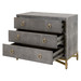 STRAND SHAGREEN 3-DRAWER NIGHTSTAND