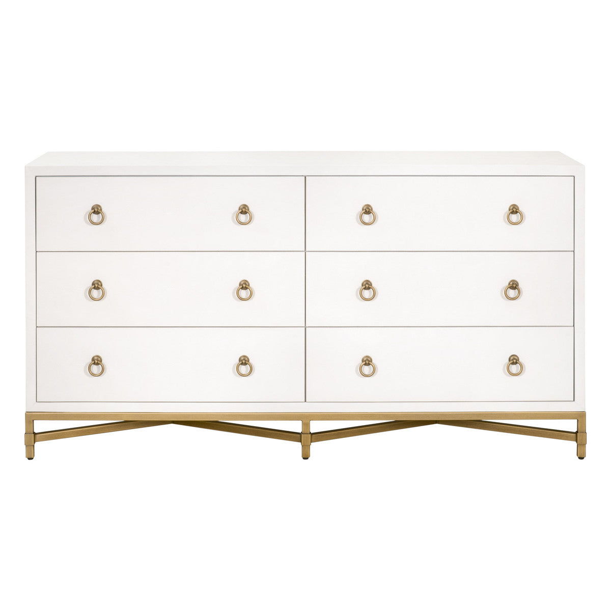 STRAND SHAGREEN 6-DRAWER DOUBLE DRESSER