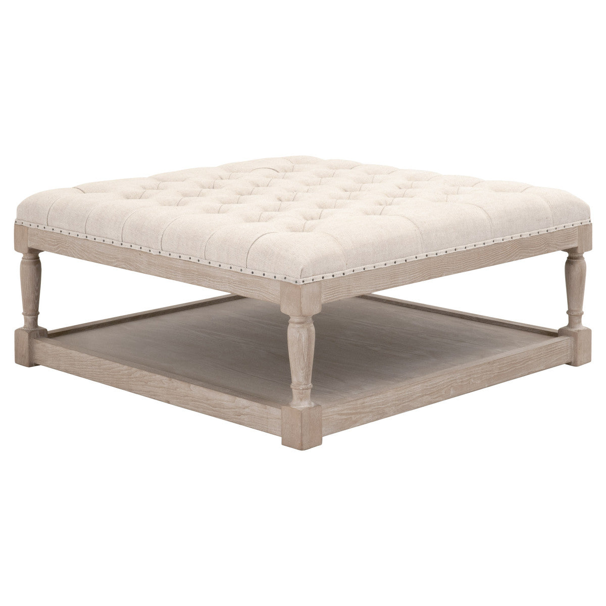 TOWNSEND TUFTED UPHOLSTERED COFFEE TABLE