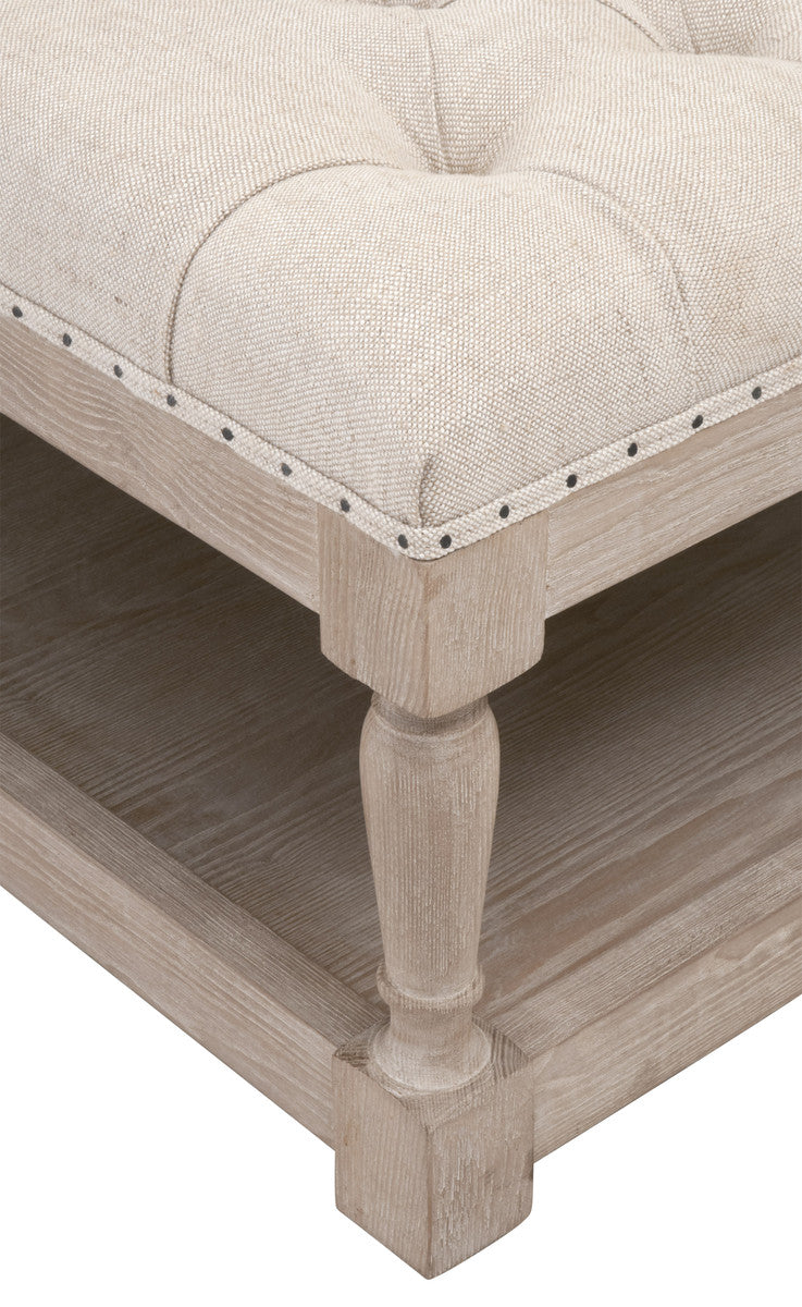 TOWNSEND TUFTED UPHOLSTERED COFFEE TABLE