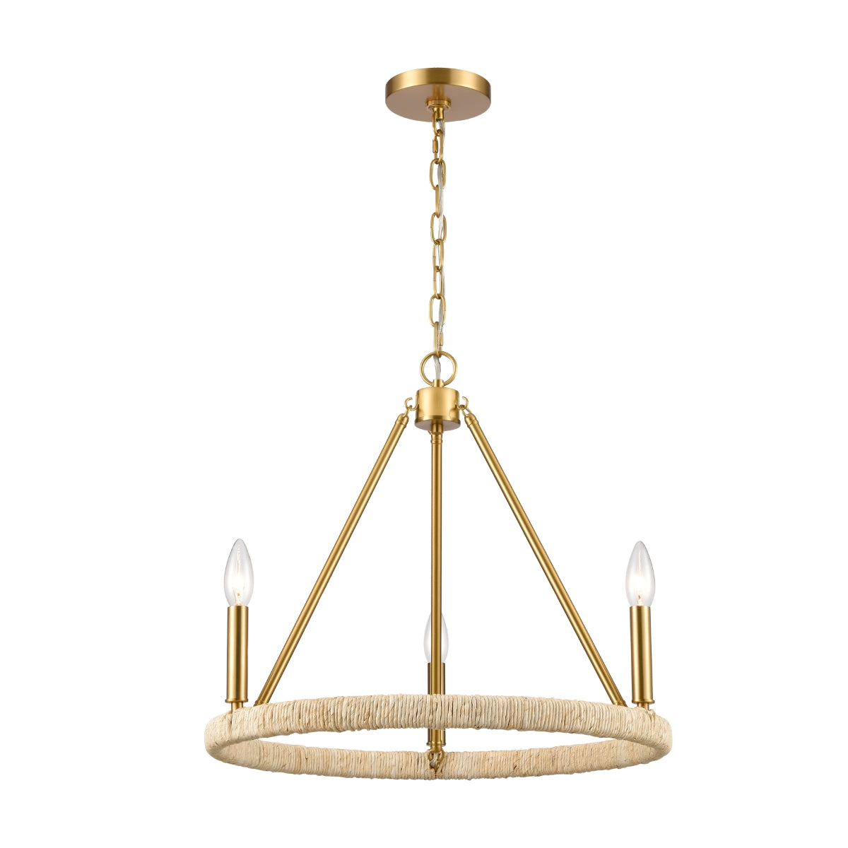 ABACA 27'' WIDE 6-LIGHT CHANDELIER