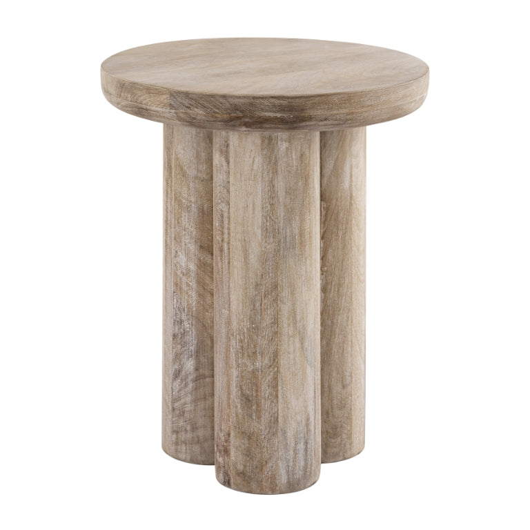 MORRIS CERUSED ACCENT TABLE - TALL