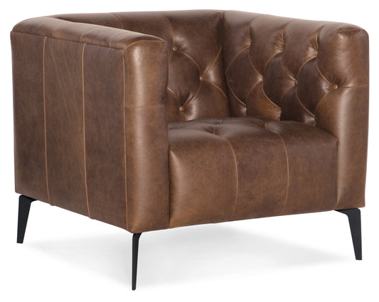 Nicolla leather Stationary Chair