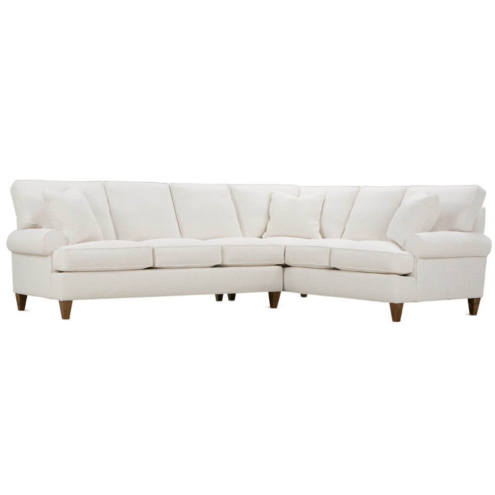 Cindy 3-Seat Left Seated End W/Corner & Right Seated End In Nomad Snow-Quick Ship
