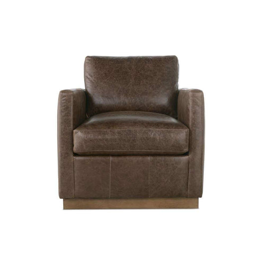 Allie Leather Swivel Chair