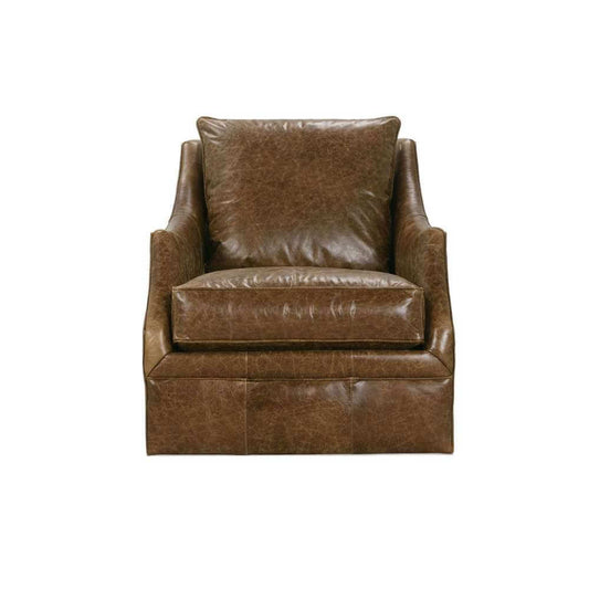 Kara Leather Swivel Chair