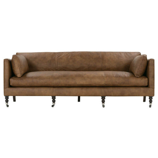 Madeline Leather Sofa-Quick Ship