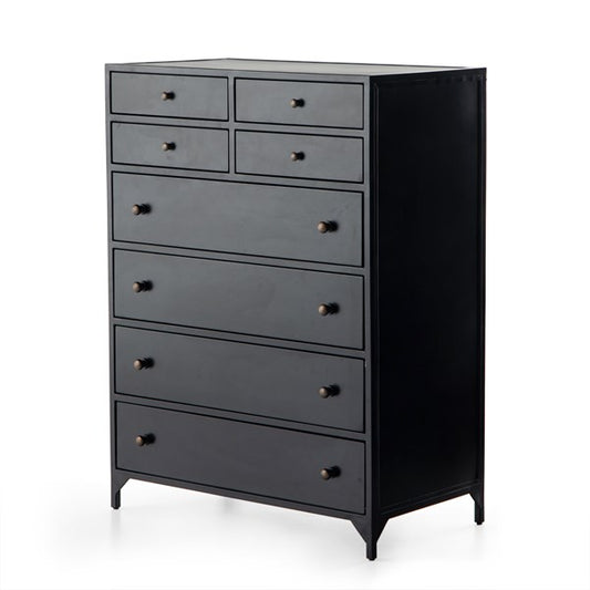 Belmont 8 Drawer Tall Dresser-Black