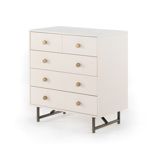 Van 5 Drawer Dresser-Matte Alabaster