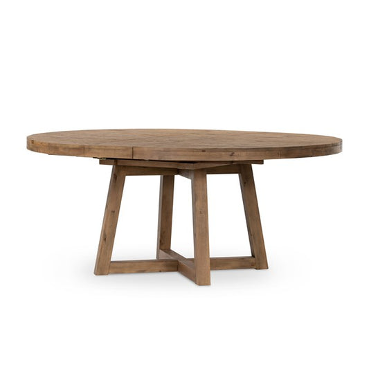 Eberwin Round Ext Dining Table-Natural