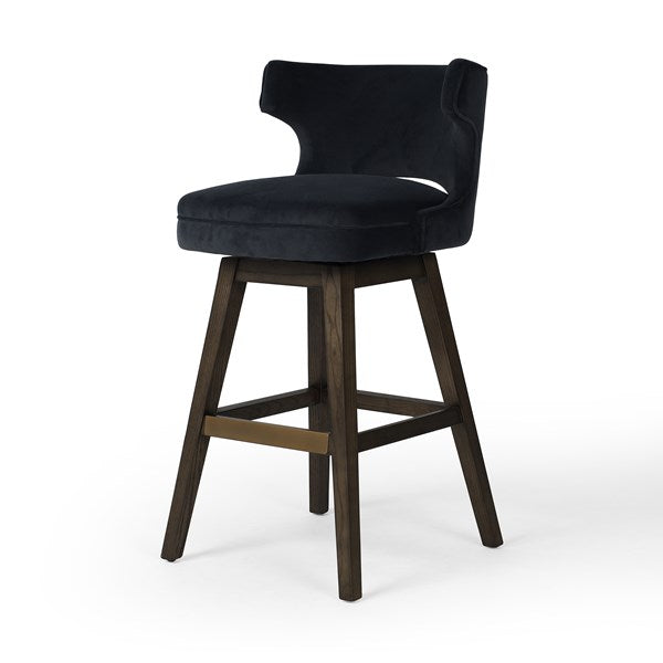 Task Swivel Stool-Modern Velvet-Bar