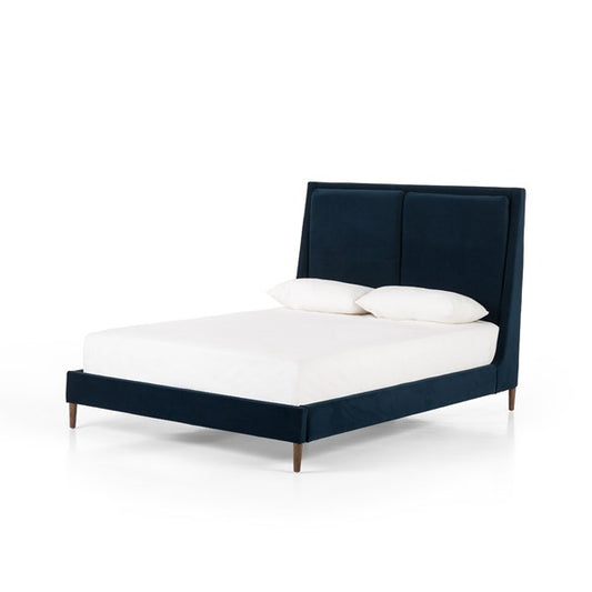 POTTER BED-MODERN VELVET INK-QUEEN